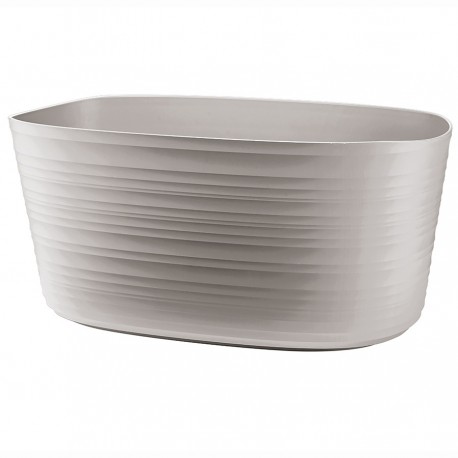 Кашпо для комнатных растений большое tierra, серо-бежевое