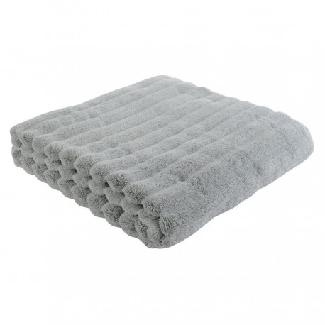 Полотенце банное waves серого цвета из коллекции essential, 70х140 см