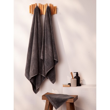Полотенце банное темно-серого цвета из коллекции essential, 90х150 см