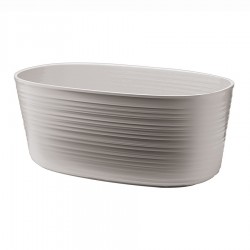 Кашпо для комнатных растений малое tierra, серо-бежевое