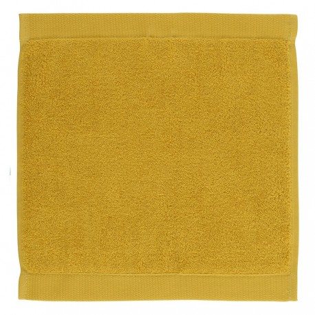 Полотенце для лица горчичного цвета из коллекции essential, 30х30 см