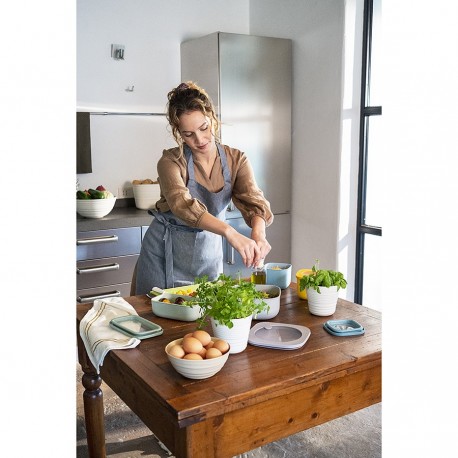 Кашпо для комнатных растений tierra, серо-бежевое