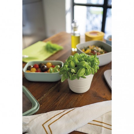 Кашпо для комнатных растений tierra, серо-бежевое