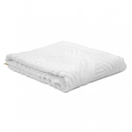 Полотенце для рук белое, с кисточками цвета карри из коллекции essential, 50х90 см