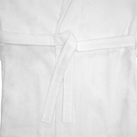 Халат махровый из чесаного хлопка белого цвета из коллекции essential, размер xl