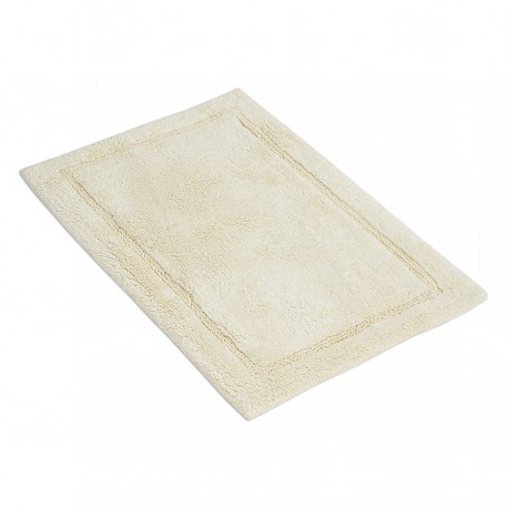 Коврик для ванной из хлопка ворсовый кремового цвета из коллекции essential, 50х80 см