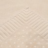 Коврик для ванной с фактурным бортиком кремового цвета из коллекции essential, 50x80 см