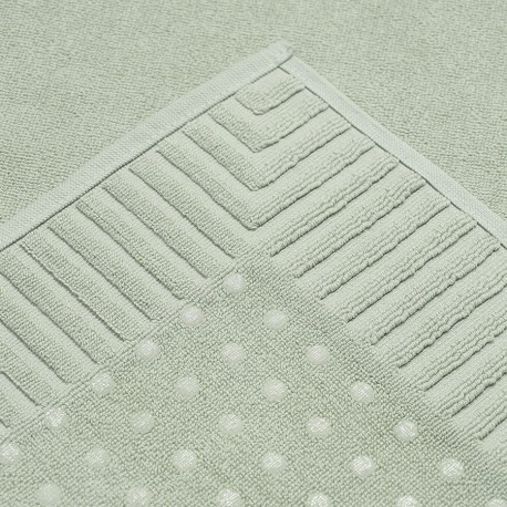 Коврик для ванной с фактурным бортиком мятного цвета из коллекции essential, 50x80 см