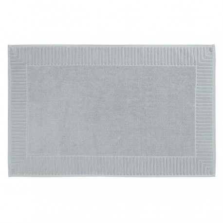 Коврик для ванной с фактурным бортиком светло-серого цвета из коллекции essential, 50x80 см