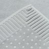 Коврик для ванной с фактурным бортиком светло-серого цвета из коллекции essential, 50x80 см