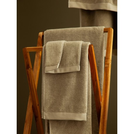 Полотенце банное бежево-серого цвета из коллекции essential, 90х150 см