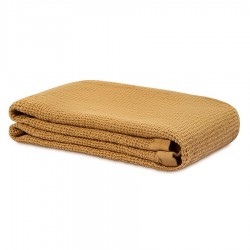 Полотенце банное из умягченной вафли цвета охры из коллекции essential, 70x140 см