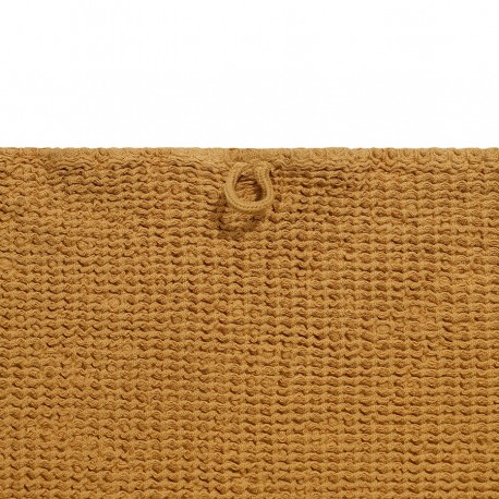 Полотенце банное из умягченной вафли цвета охры из коллекции essential, 70x140 см