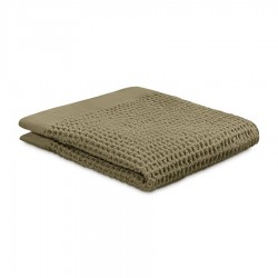 Полотенце для лица из умягченной вафли цвета хаки из коллекции essential, 30x30 см