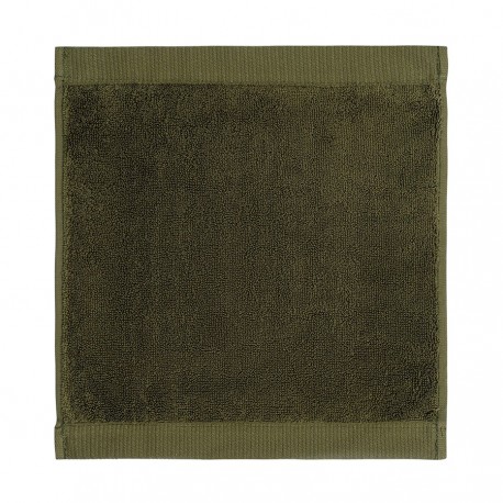 Полотенце для лица оливкового цвета из коллекции essential, 30х30 см