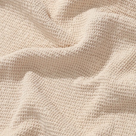 Полотенце для рук из умягченной вафли кремового цвета из коллекции essential, 50x90 см