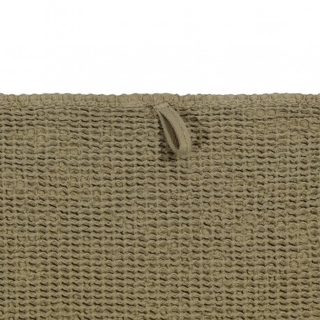 Полотенце для рук из умягченной вафли цвета хаки из коллекции essential, 50x90 см