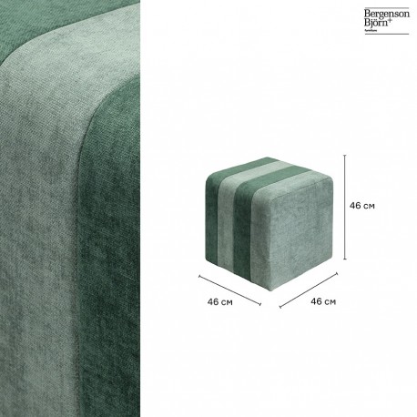 Пуф idar, шенилл, зеленый