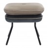 Пуф pea, велюр, бежевый/темно-серый