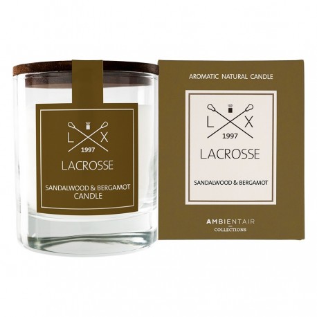 Свеча ароматическая lacrosse, sandalwood&bergamot, 40 ч