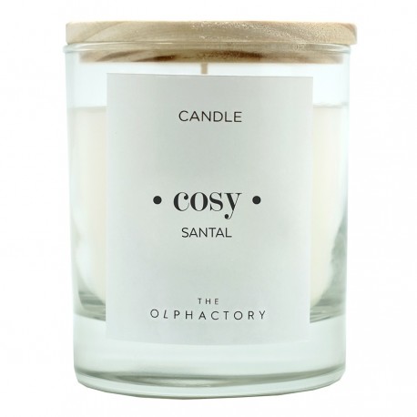 Свеча ароматическая the olphactory, cosy, santal, 40 ч