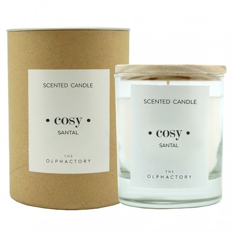 Свеча ароматическая the olphactory, cosy, santal, 40 ч