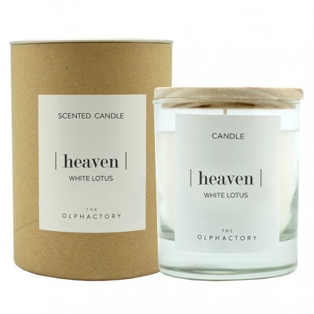 Свеча ароматическая the olphactory, heaven, white lotus, 40 ч