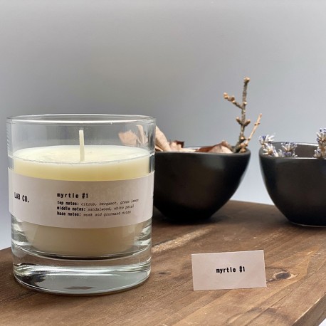 Свеча ароматическая lab co, myrtle, 40 ч