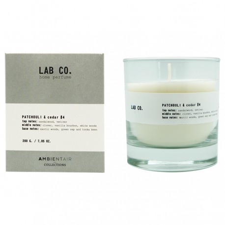 Свеча ароматическая lab co, patchouli&cedar, 40 ч