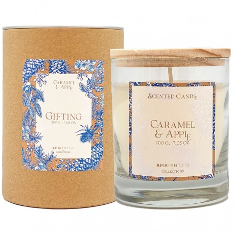 Свеча ароматическая gifting, caramel&apple, 40 ч