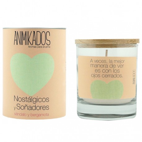 Свеча ароматическая animikados, butterfly spirit, sandalo y bergamota, 40 ч