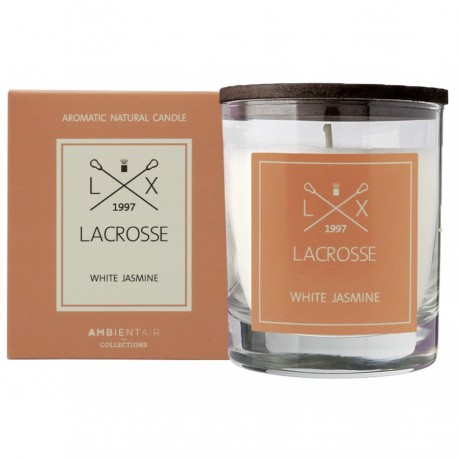 Свеча ароматическая lacrosse, white jasmine, 40 ч
