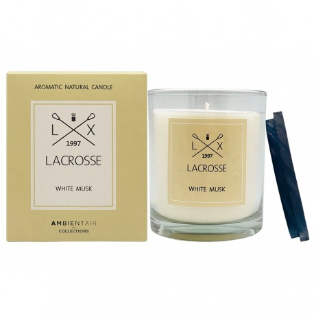 Свеча ароматическая lacrosse, white musk, 60 ч