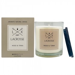 Свеча ароматическая lacrosse, wood&tonka, 60 ч