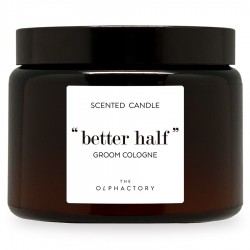 Свеча ароматическая the olphactory, better half, groom cologne, 60 ч