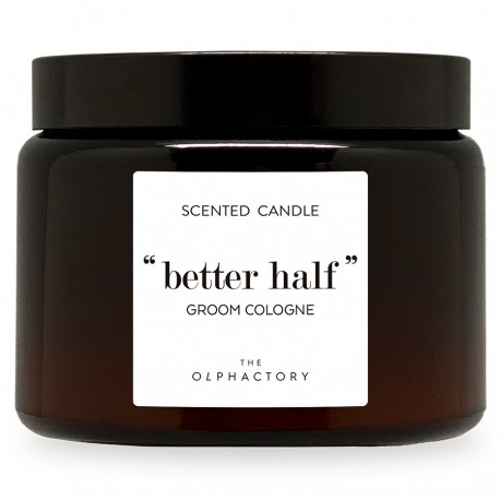 Свеча ароматическая the olphactory, better half, groom cologne, 60 ч
