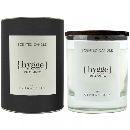 Свеча ароматическая the olphactory, hygge, palo santo, 40 ч