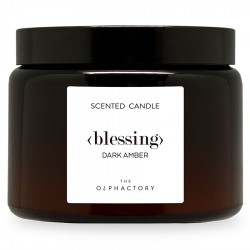 Свеча ароматическая the olphactory, blessing, dark amber, 60 ч