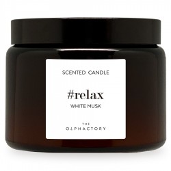 Свеча ароматическая the olphactory, relax, white musk, 60 ч