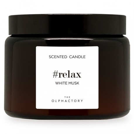 Свеча ароматическая the olphactory, relax, white musk, 60 ч