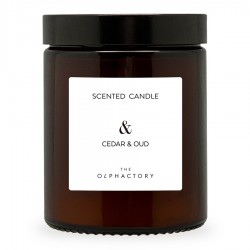 Свеча ароматическая the olphactory, &, cedar&oud, 30 ч