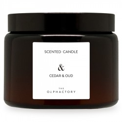 Свеча ароматическая the olphactory, &, cedar&oud, 72 ч