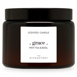 Свеча ароматическая the olphactory, grace, mint tea&basil, 60 ч
