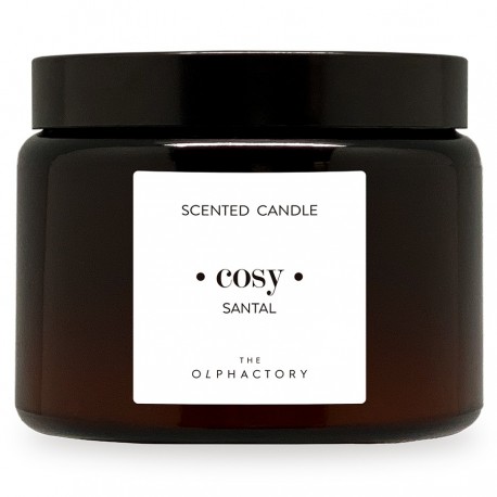 Свеча ароматическая the olphactory, cozy, santal, 60 ч