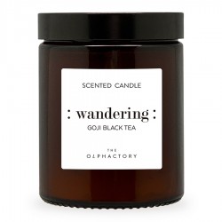 Свеча ароматическая the olphactory, wandering, goji black tea, 30 ч