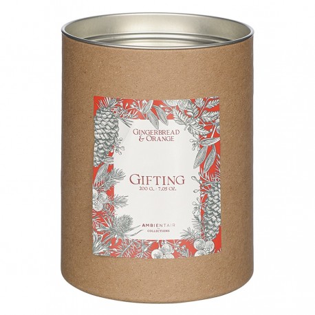 Свеча ароматическая gifting, gingerbread&orange (новая), 40 ч