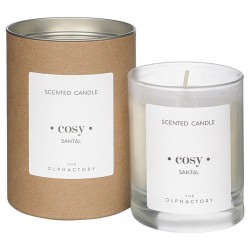 Свеча ароматическая the olphactory, cosy, santal (новая), 40 ч