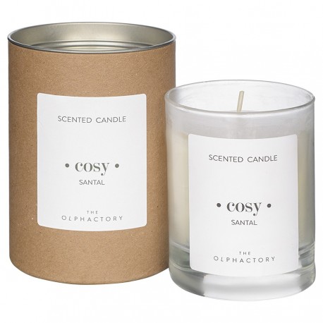 Свеча ароматическая the olphactory, cosy, santal (новая), 40 ч