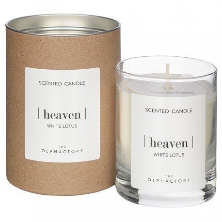 Свеча ароматическая the olphactory, heaven, white lotus (новая), 40 ч
