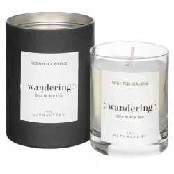 Свеча ароматическая the olphactory, wandering black, goji black tea (новая), 40 ч
